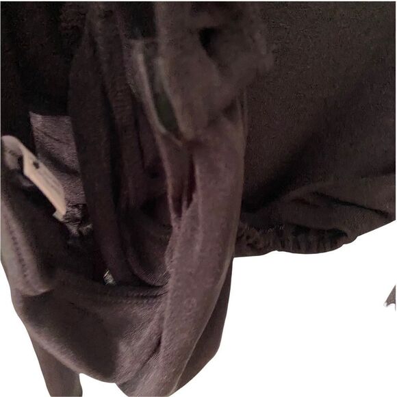 NWT Olivaceous Basic Black Long Sleeve Bodysuit Front Button with Collar Size S - Picture 7 of 8